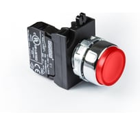 Нажимная кнопка Emas круглая красная 2НО CM101DK
