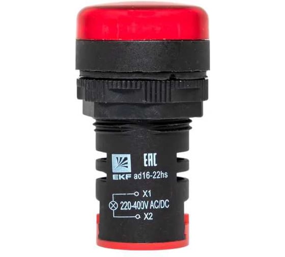 Матрица светодиодная AD16-22HS красный 220-400 В AC/DC EKF ledm-ad16-r-230acdc