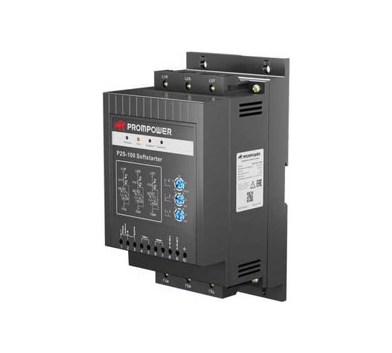 Устройство плавного пуска Prompower P2S-100-4-18-B-B, напряжение 400B, мощность 18,5 кВт, 37А P2S100418BB