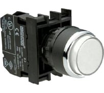 Выступающая кнопка Emas белая 2НЗ B202HB