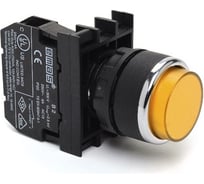 Выступающая кнопка Emas желтая 1НЗ B200HS