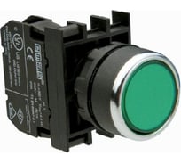 Кнопка с подсветкой-светодиод Emas зеленая B292DY