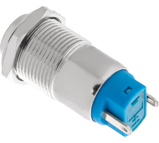 Антивандальная кнопка REXANT d12 Б/Фикс (2с), OFF-(ON), выпуклая (A12-B2) 06-0339-A