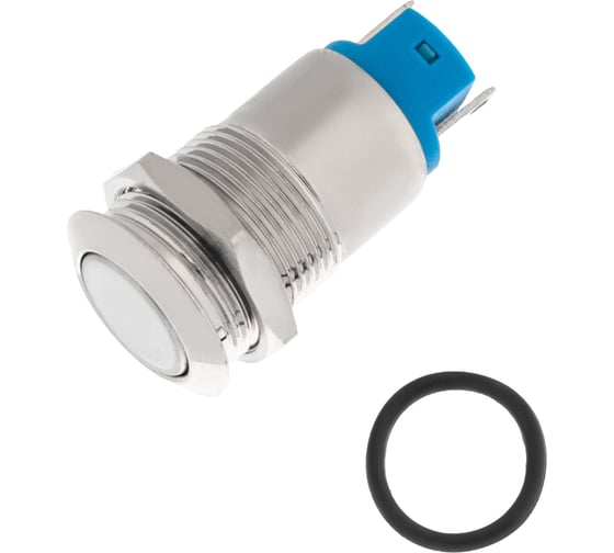 Антивандальная кнопка REXANT d12 Фикс (2с), OFF-ON, выпуклая (A12-B2) 06-0340-A 1