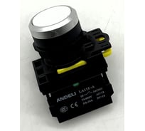Кнопка ANDELI LA115-A5-10BN/1 белый 1НО IP65 ADL10-307