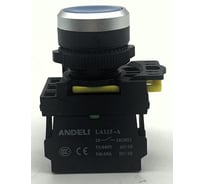 Кнопка ANDELI LA115-A5-10BN/6 синий 1НО IP65 ADL10-310