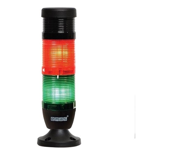 Сигнальная колонна Emas 50 мм, красная, зелёная, 24 В, светодиод LED IK52L024ZM02 1