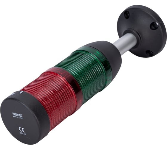 Сигнальная колонна Emas 50 мм, красная, зеленая, стробоскоп FLESH 220В IK52F220XM03