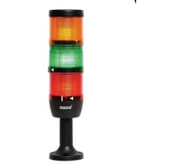 Сигнальная колонна Emas 70 мм, красная, желтая, зеленая, 24 В, стробоскоп FLESH IK73F024XM01