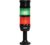 Сигнальная колонна Emas 70 мм, красная, зеленая 220 В, светодиод LED, зуммер IK72L220ZM01