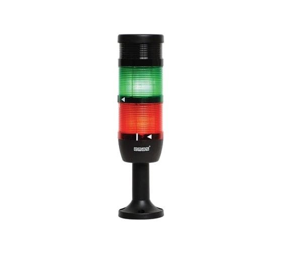 Сигнальная колонна Emas 70 мм, красная, зеленая 220 В, светодиод LED, зуммер IK72L220ZM01