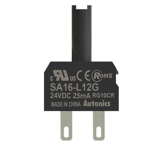 Блок индикации Autonics SA16-L12G, зеленый, СИД 12В=, артикул A5550009789R 1