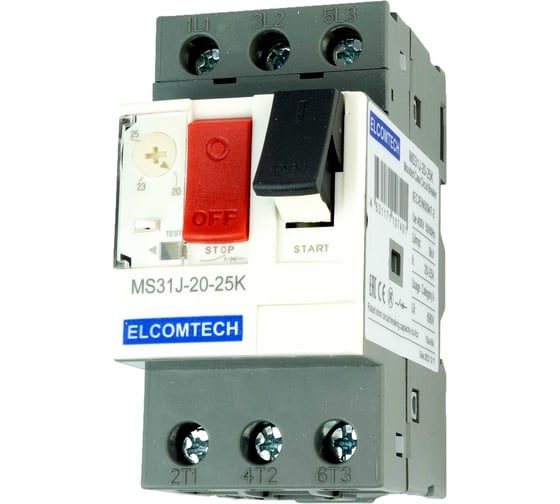 Мотор-автомат ELCOMTECH MS31J-20-25K (20-25А) УТ-00026539