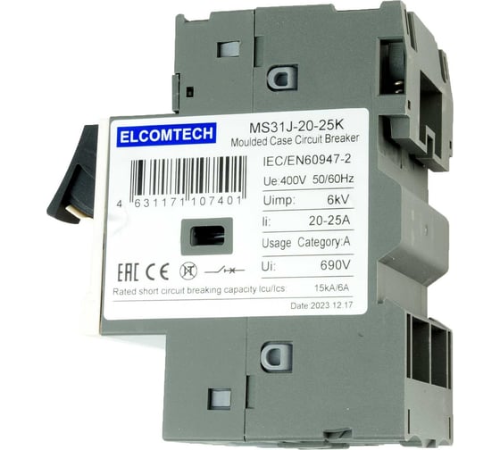 Мотор-автомат ELCOMTECH MS31J-20-25K (20-25А) УТ-00026539