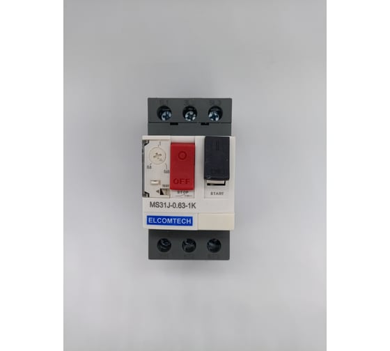 Мотор-автомат ELCOMTECH MS31J-0,63-1K (0,63-1А) УТ-00026530 1
