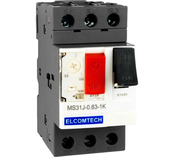 Мотор-автомат ELCOMTECH MS31J-0,63-1K (0,63-1А) УТ-00026530