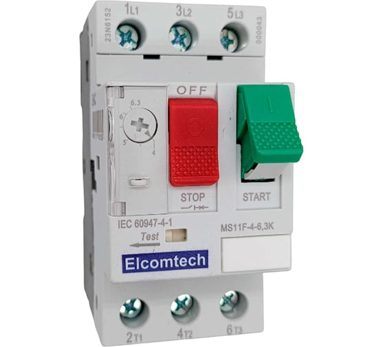 Мотор-автомат ELCOMTECH MS11F-4-6,3K (4-6,3А) УТ-00026447
