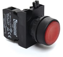 Кнопка с подсветкой-светодиод Emas красная 2НЗ CP262DK