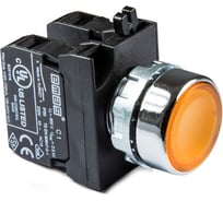 Кнопка с подсветкой-светодиод Emas желтая 2НО CM1S1DS