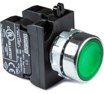 Кнопка с подсветкой-светодиод Emas зеленая 1НО+1НЗ CM1Y2DY