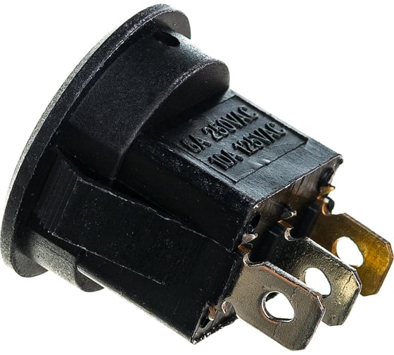 Клавишный круглый выключатель duwi 250V 6А 3с ON-OFF красный с подсветкой RWB-214, SC-214, 26848 2