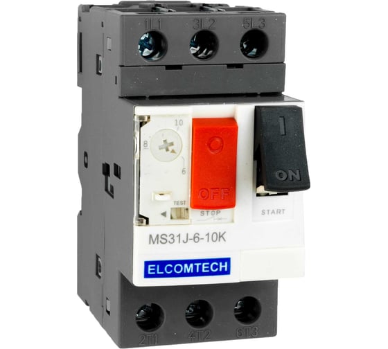 Мотор-автомат ELCOMTECH MS31J-6-10K (6-10А) УТ-00026535