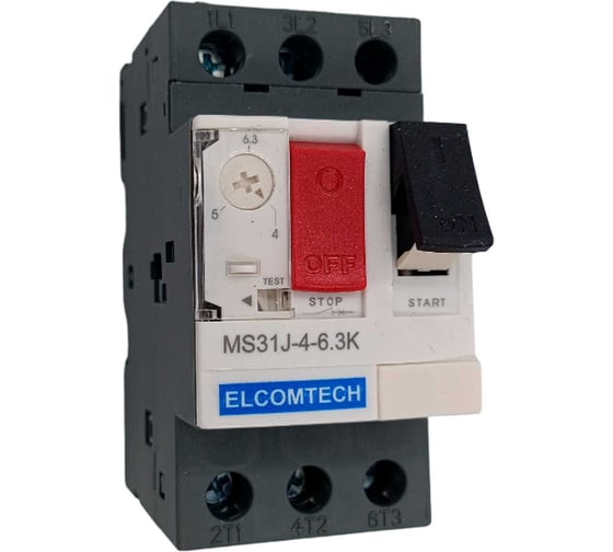 Мотор-автомат ELCOMTECH MS31J-4-6,3K (4-6,3А) УТ-00026534