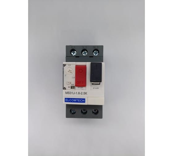 Мотор-автомат ELCOMTECH MS31J-1,6-2,5K (1,6-2,5А) УТ-00026532 1