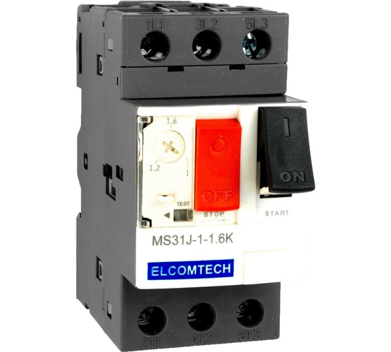 Мотор-автомат ELCOMTECH MS31J-1-1,6K (1-1,6А) УТ-00026531