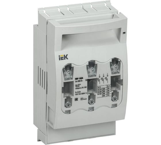 Предохранитель-выключатель-разъединитель IEK 160А SRP-10-3-160 1