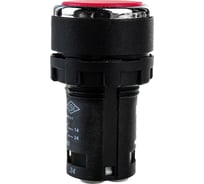 Нажимная кнопка Emas моноблочная красная, 22 мм, IP 40, 1НО+1НО MB101DK