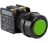 Водозащитная кнопка Emas зеленая 1НЗ KB12RY