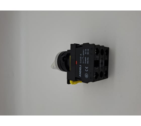 Переключатель ANDELI LA115-A5-11XD/211 белый 1НО+1НЗ AC220V (LED) ADL10-222