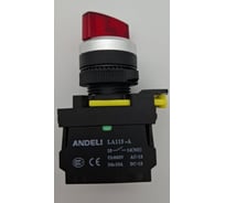 Переключатель ANDELI LA115-A5-20XS/31 красный 2НО AC220V ADL10-249