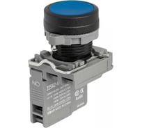 Кнопка CONTA матовая, синяя с держателем, 1NO, винтовой, 22ММ TA22SA-PF-B-PC/ZZ/NO 00-00012591