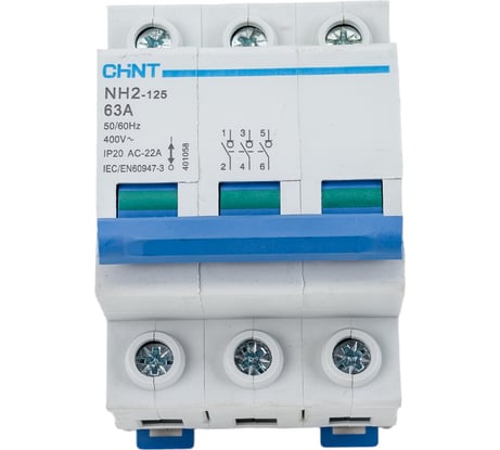 Выключатель нагрузки CHINT, NH2-125 3P 63A 401058