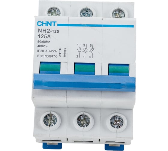 Выключатель нагрузки CHINT, NH2-125 3P 125A 401050 1