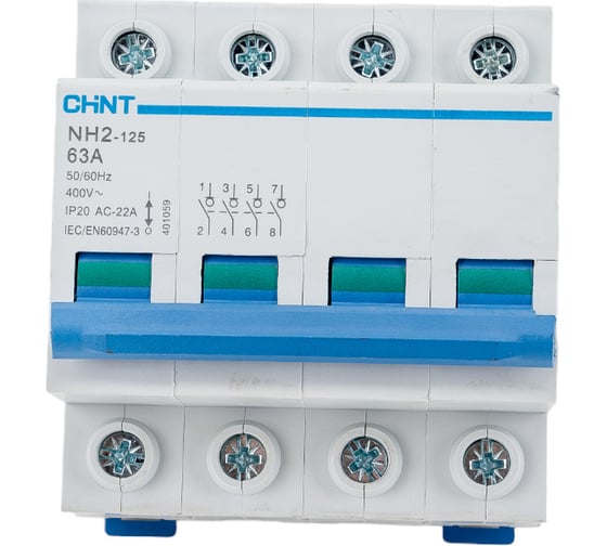 Выключатель нагрузки CHINT, NH2-125 4P 63A 401059