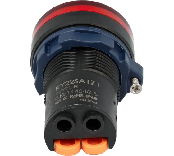 Световой индикатор CONTA красный рассеиватель 24V DC, пластик, 22 мм TA22SA1Z1-P/CR9-24V/PC 00-00011487