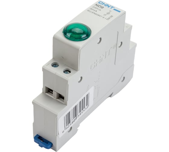 Индикатор CHINT ND9-1/g зеленый, AC/DC 230В LED 594108