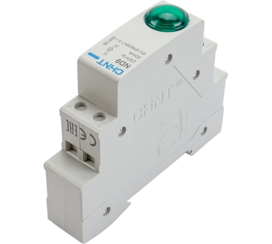 Индикатор CHINT ND9-1/g зеленый, AC/DC 230В LED 594108