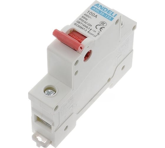Выключатель нагрузки ANDELI AHL30-125 1P 125A ADL04-005