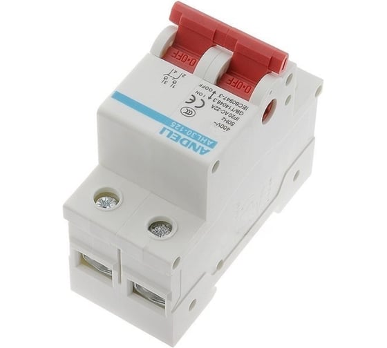 Выключатель нагрузки ANDELI AHL30-125 2P 40A ADL04-023