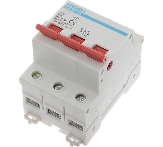 Выключатель нагрузки ANDELI AHL30-125 3P 40A ADL04-025