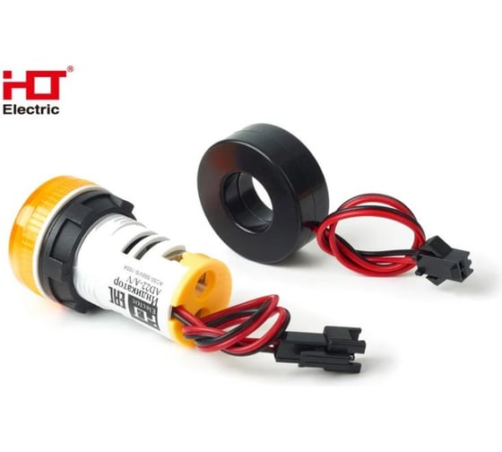Индикатор значения тока и напряжения HLT AD-22 (LED) d22мм желтый IP54 085-06-261