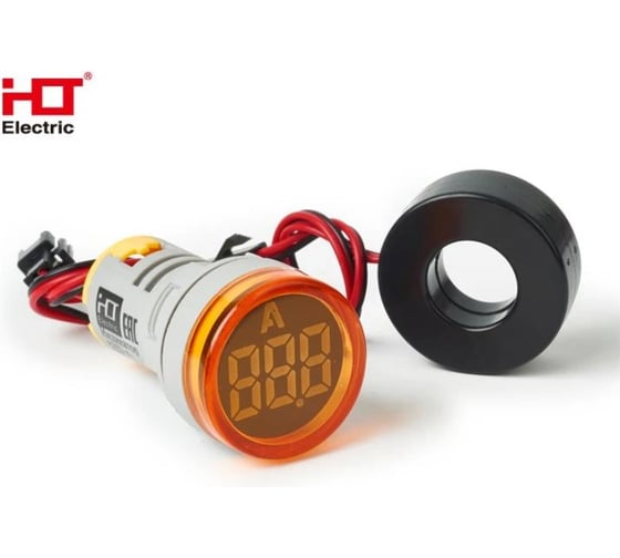 Индикатор тока HLT AD-22 (LED) d22мм желтый IP54 085-06-258 1