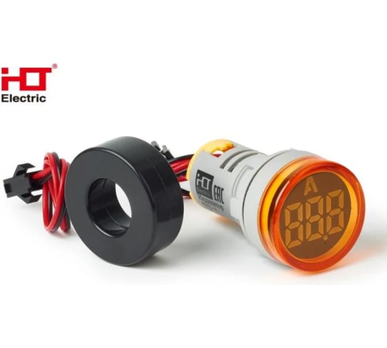 Индикатор тока HLT AD-22 (LED) d22мм желтый IP54 085-06-258
