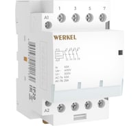 Контактор модульный WERKEL 63 A 4NO (3 мод.) a069478