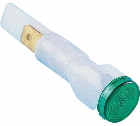 Сигнальная арматура Emas 10мм зеленая без гайки с неон. лампой S105NY