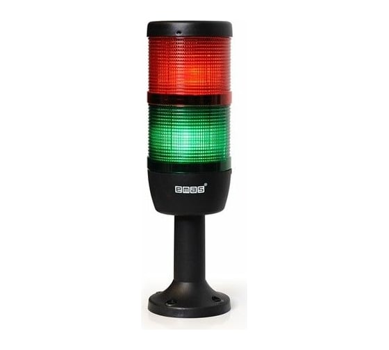 Сигнальная колонна Emas 70 мм, красная, зеленая 24 В, светодиод LED IK72L024XM01 1